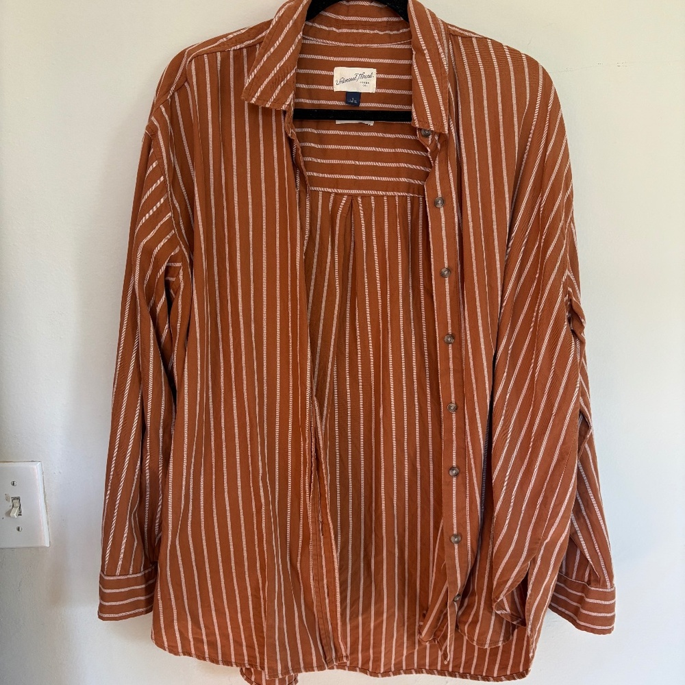 Universal Thread Large Oversized Button Down - image 1